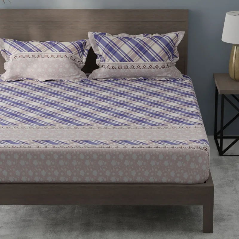 PlaidNest Comforters (Purple)- 120 GSM media 3