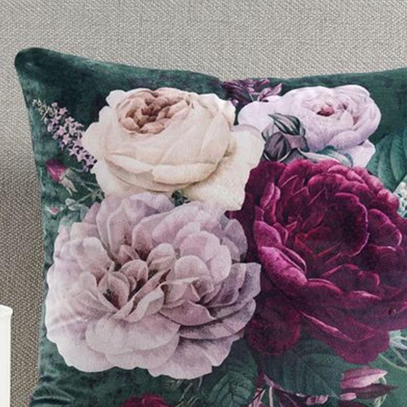 Swayam Emerald Floral Cushion Cover - Set Of Two media 3