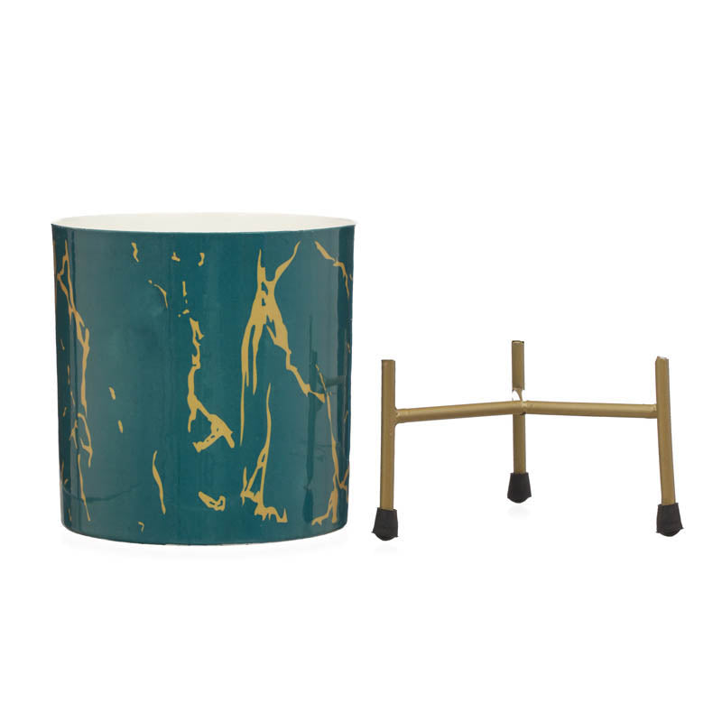 Nauko Planter With Stand (Green) - Two Piece set media 9