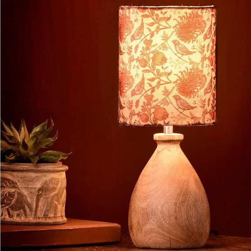 Amber Fabric Table Lamp - Multicolor media 1