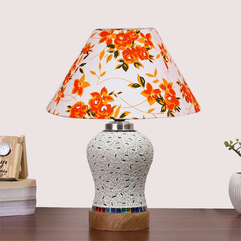 Nivora Fleur Cone Wooden Table Lamp - Multicolor media 4