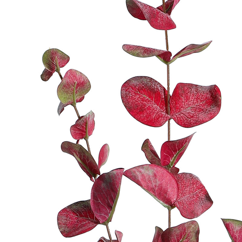 Artificial Realistic Eucalyptus Stick (Red) - Set Of Three media 5