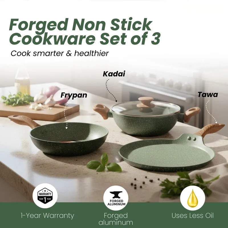 Salford Non Stick Cookware Set (Green) - Three Piece Set media 7
