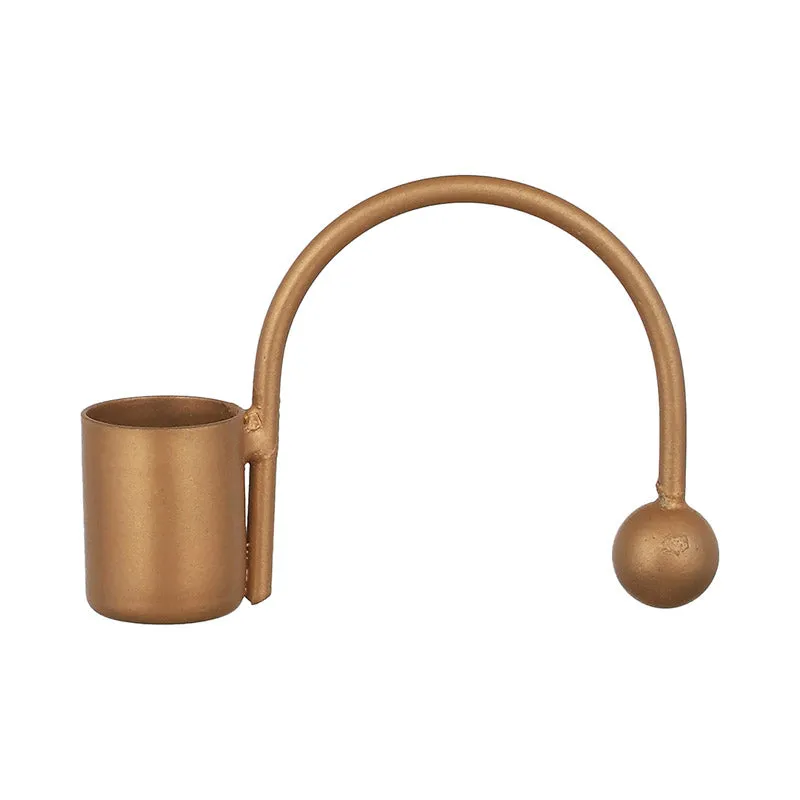 Arfa Tealight Candle Holder (Gold) - Set of Four media 3