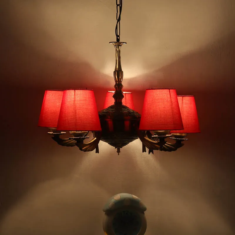 Radiante Conical Golden Antique Ceiling Lamp media 1