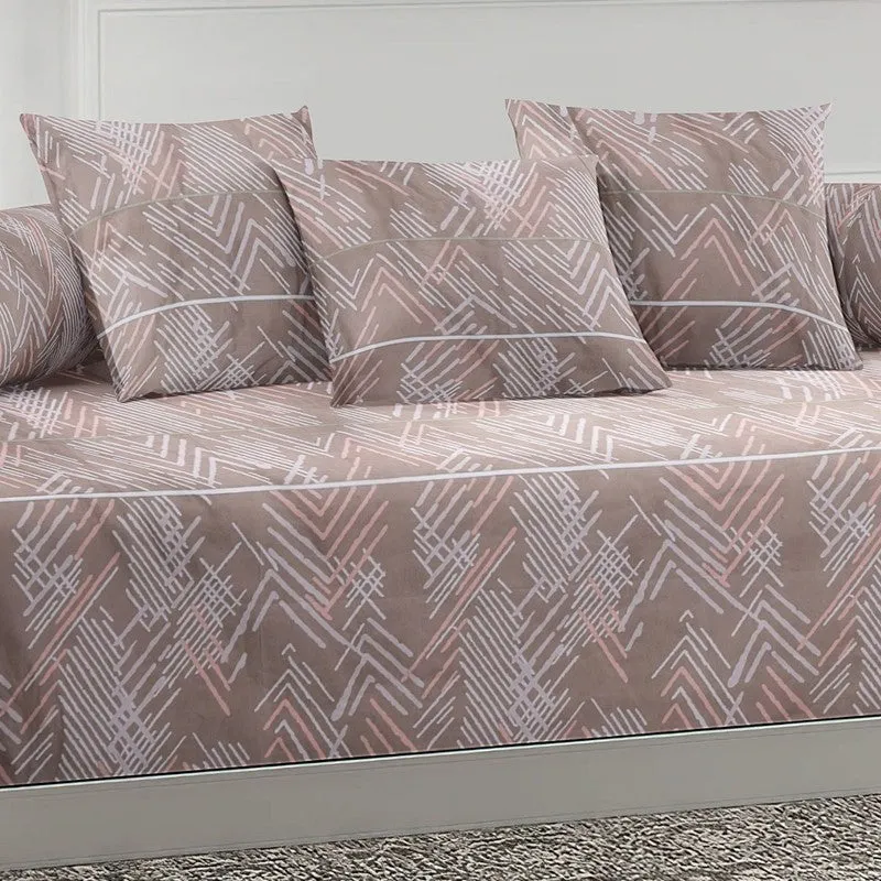 Museya Printed Diwan Set - Six Piece Set media 4