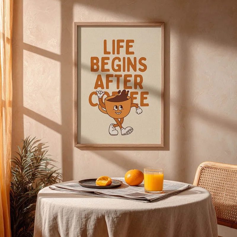QuotedCoffee Archival Canvas Wall Art - Brown media 5