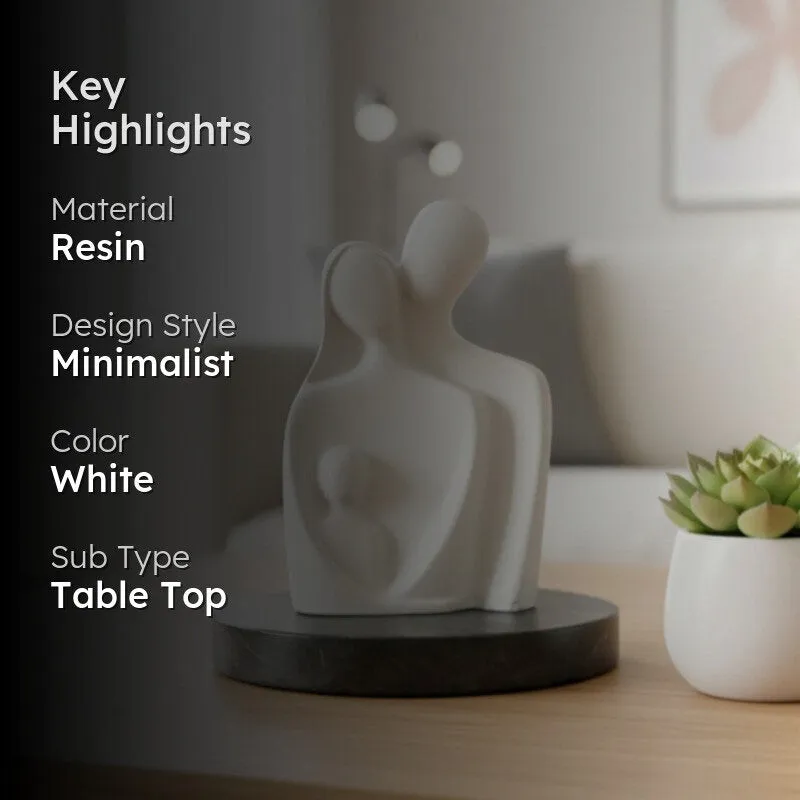 Abstract Family Resin Showpiece - White media 2