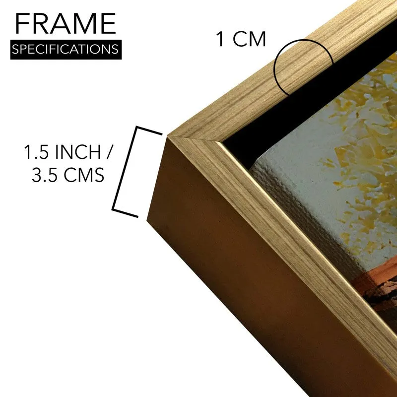 Bloomlit Canal Canvas Wall Painting With Frame media 6