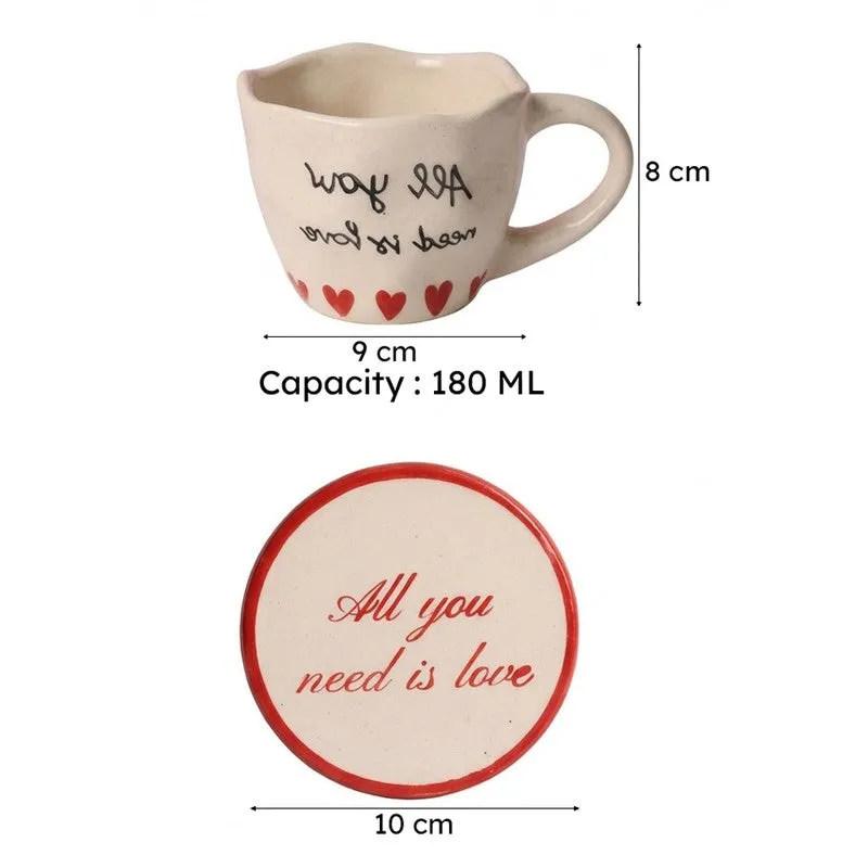 All Ceramic Tea Cup (180 mL) - Two Piece Set media 6