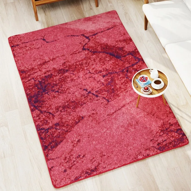 Jorlin Abstract Micro Fiber Area Rug - Pink,Red media 3