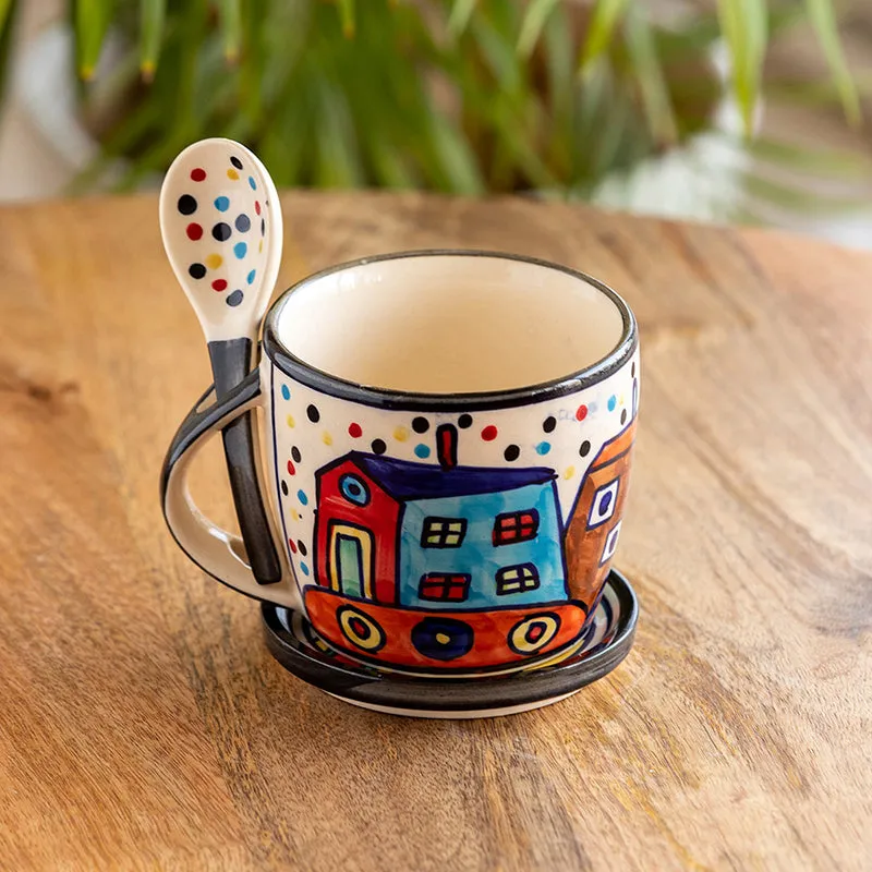 Coastal Ceramic Coffee Mug (300 mL Each) - Three Piece Set media 1