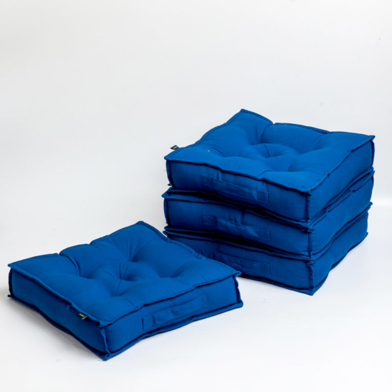 Tara Floor Cushion (Classic Blue) - Set Of Four media 5