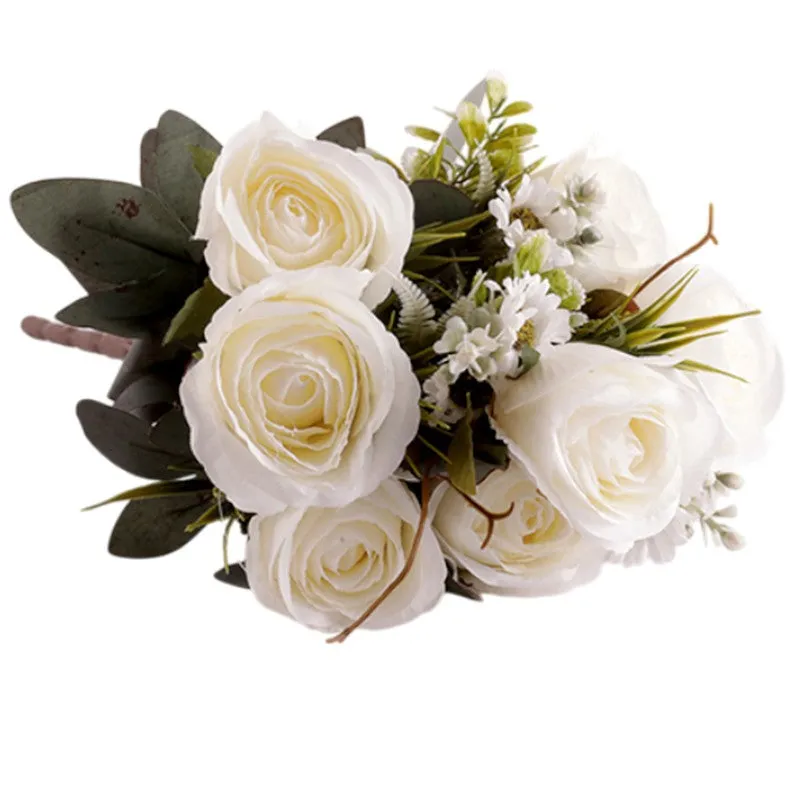 AarviDecor Pure Rose Silk Artificial Flowers media 7
