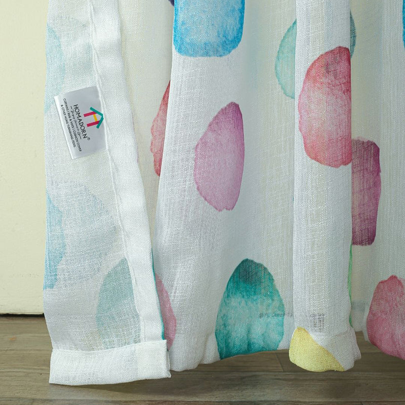 Mistura Linen Texture Sheer Curtain - Set Of Two media 8
