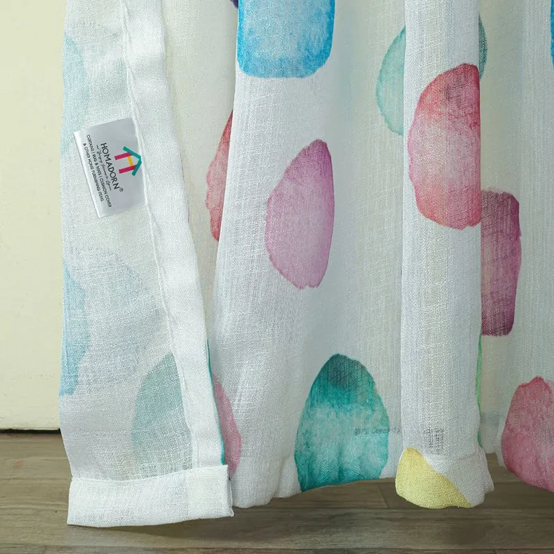 Mistura Linen Texture Sheer Curtain - Set Of Two media 8