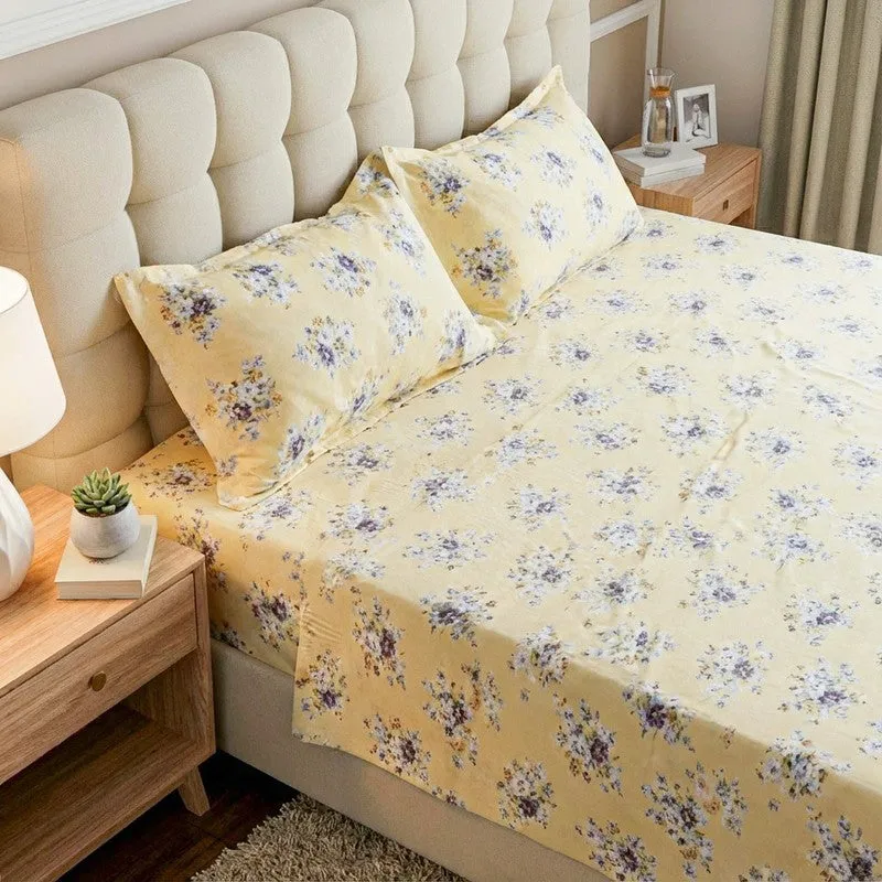 Ivasa Floral Cotton Bedsheet - 120 TC media 3