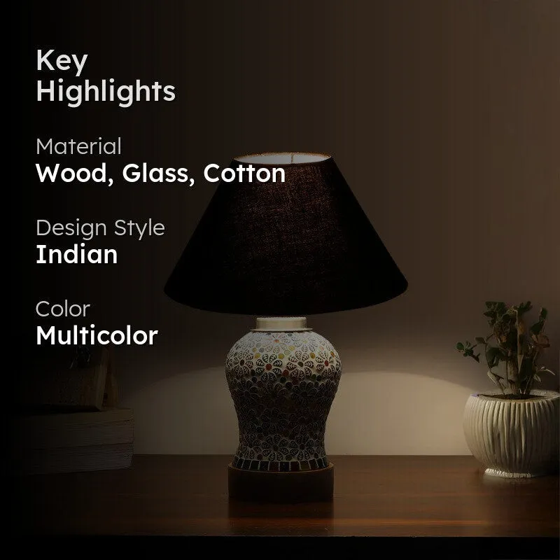 Avyra Wooden Table Lamp - Multicolor - 2