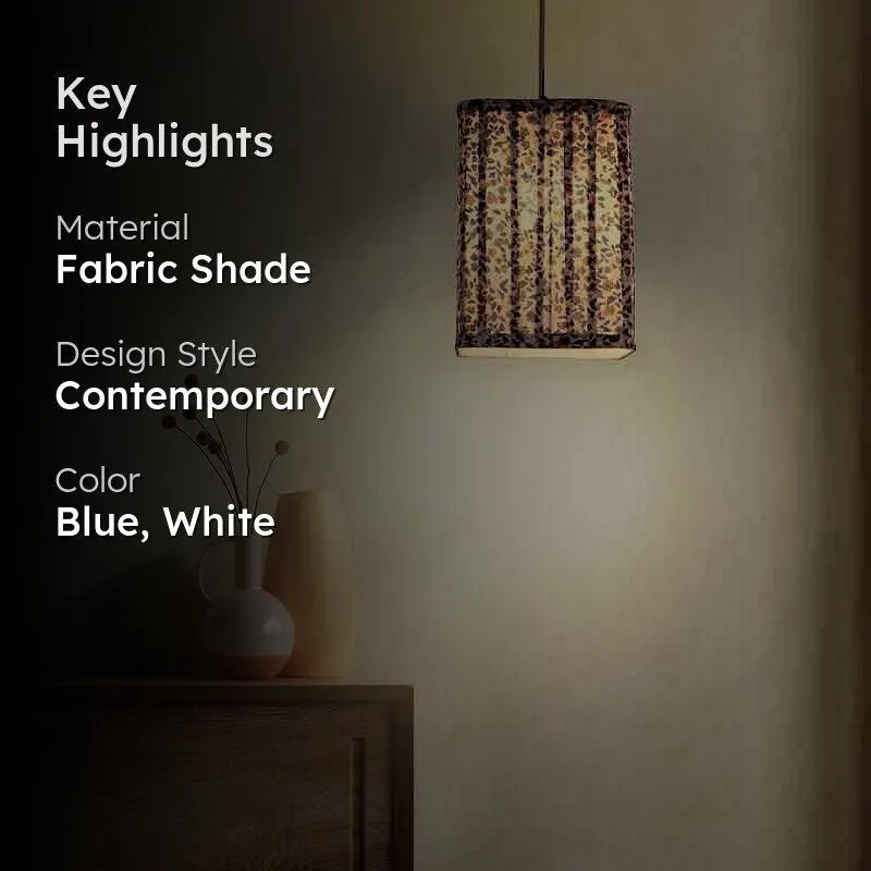 Floral Cloud Fabric Table Lamp media 2