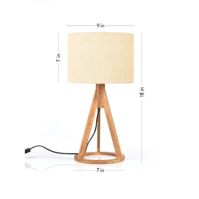 Classy With Twist Fabric Table Lamp - White,Brown media 5