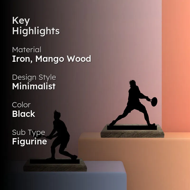 Tennis Duo Showpiece - Set Of Two media 2