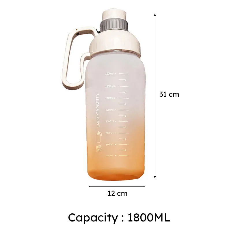 Ombre Pour Water Tumbler (Grey,Orange) - 1.8 L media 8