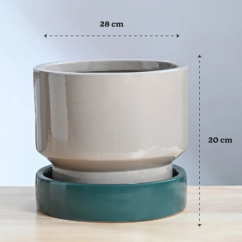Ugaoo Pot-fection Ceramic Planter - Dark Green media 10