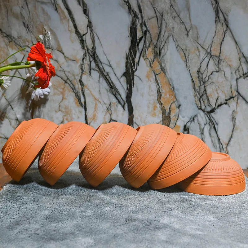 Rhea Terracotta Serving Bowl (220 mL) - Set Of Six media 1