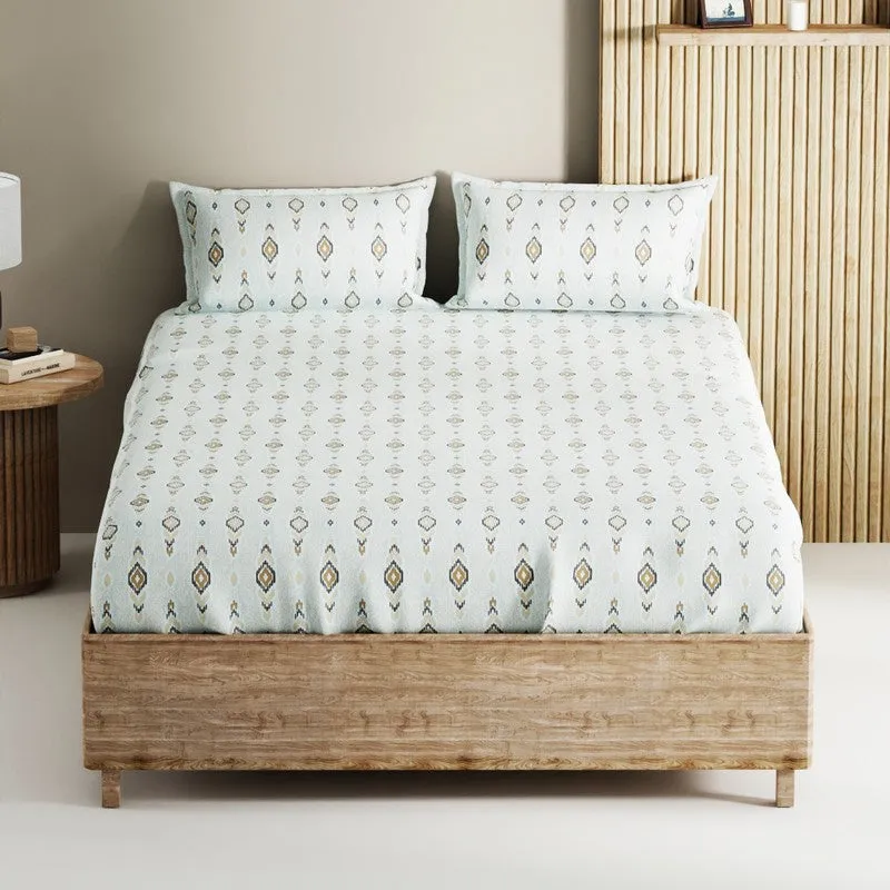 Deynor Cotton Bedsheet (Brown) - 144 TC media 3