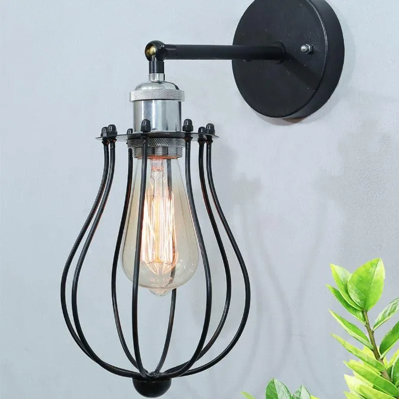 Poshell Metal Wall Lamp - Silver & Black media 4