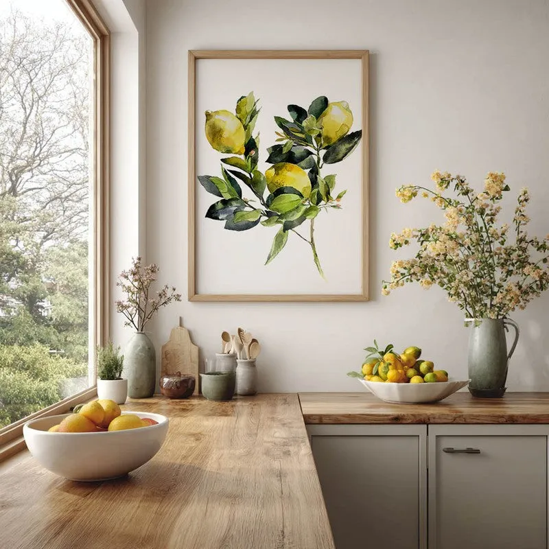 Lemon Luxe Archival Canvas Wall Art - Brown media 5