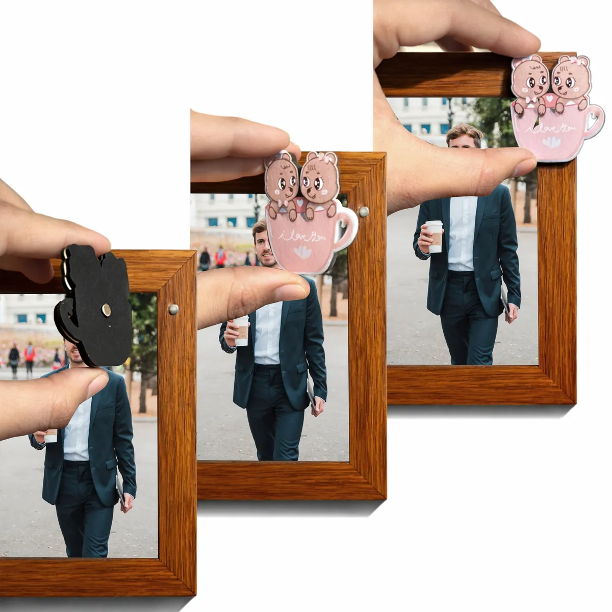 Lovio MDF Photo Frame with Magnetic Stickers media 3