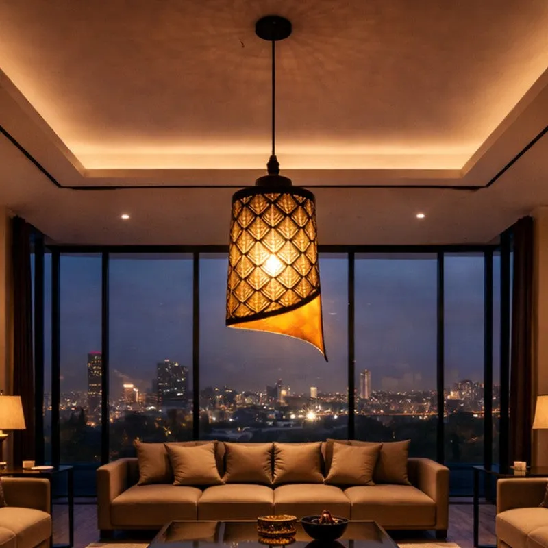 Facet Glow Metal Ceiling Lamp media 6