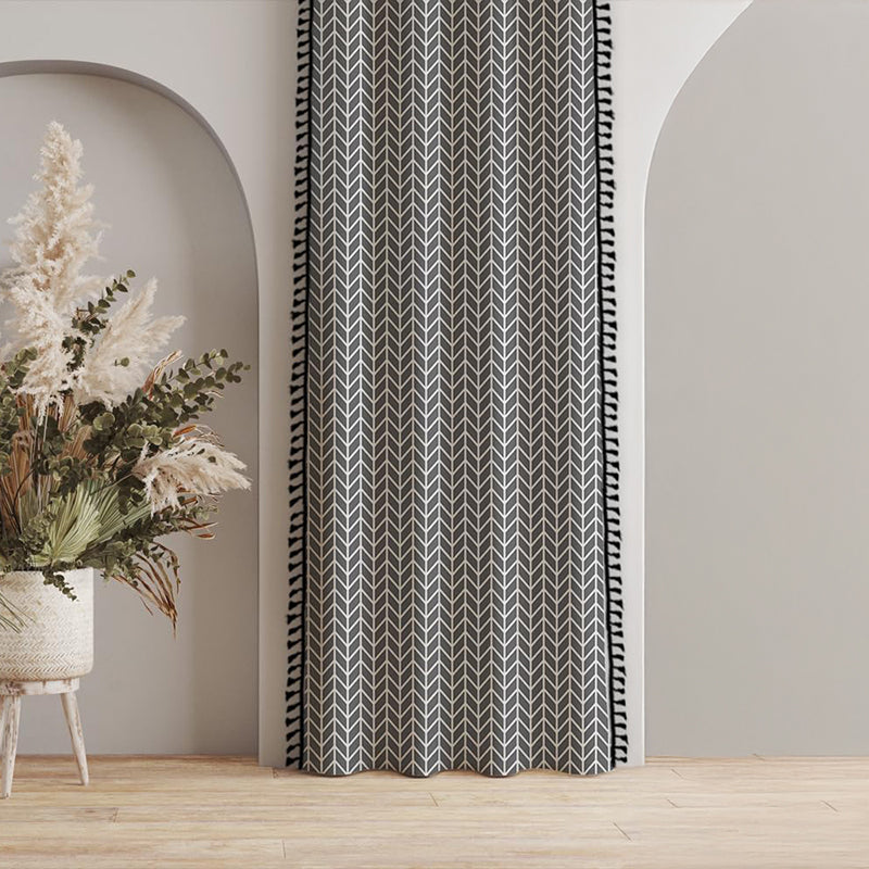 Urban Space Chevron Curtain - Grey media 2