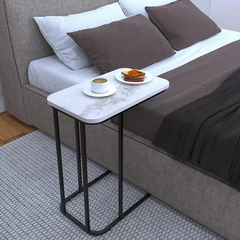 Paradox Pure Metal SideTable with Marble Top media 3