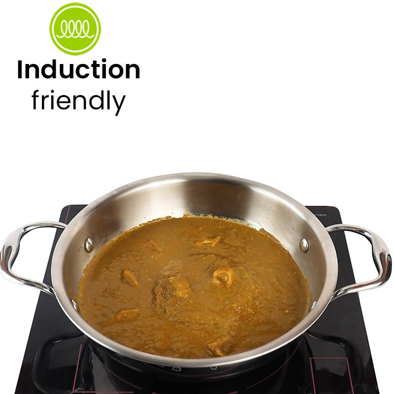 Suko Induction Safe Kadhai With Lid - 2000 mL / 9 Inches media 6