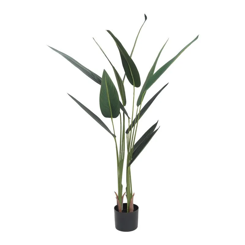 Tranquil Leaf Artificial Plant With Black Plastic Pot - 4.3 ft media 5