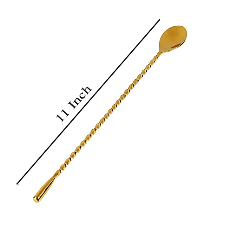 Mixline Bar Spoon (Gold,Nickel) - Set Of Four media 6