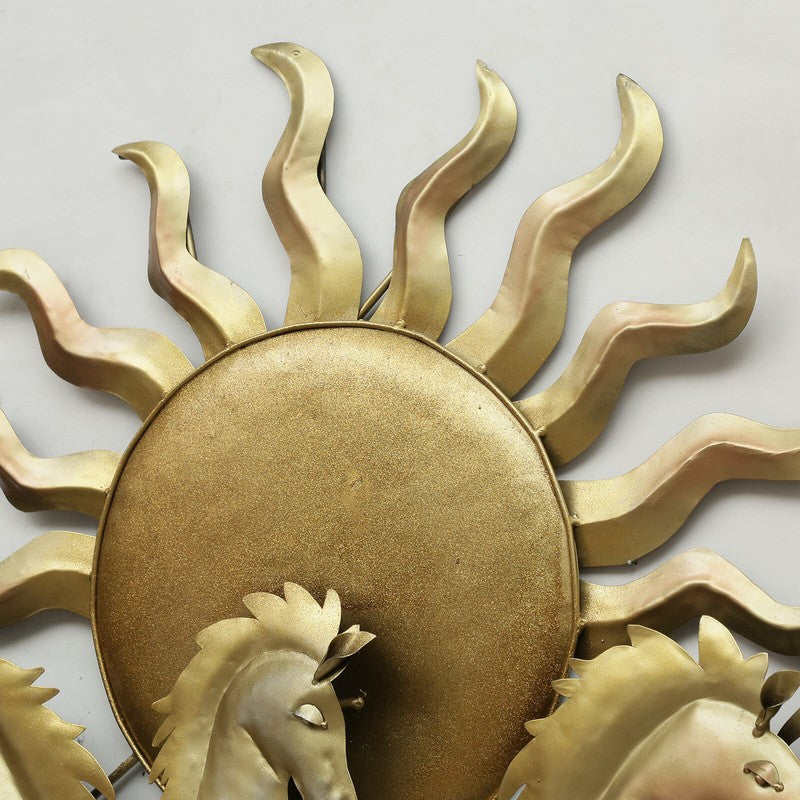 Seven Horses Sun Iron Wall Accents media 7