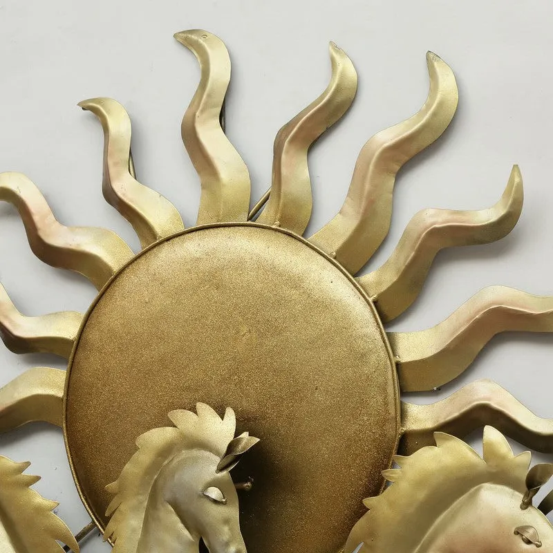 Seven Horses Sun Iron Wall Accents media 7