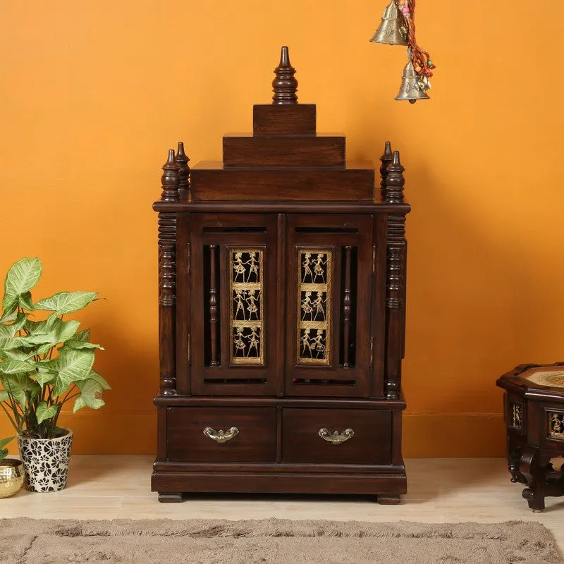 Divine Aura Teak WoodMandir media 6
