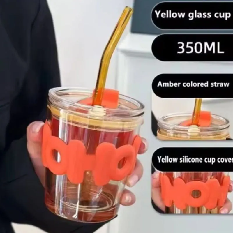Ecovia Glass Tumbler with Straw - 400 mL media 5