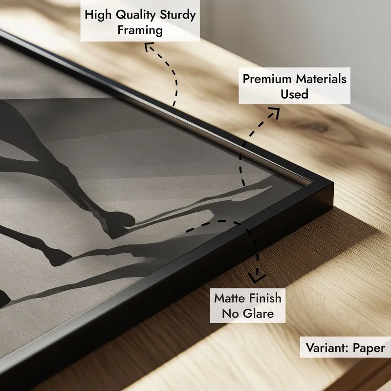 Silent Strength Wall Painting With Black Frame media 8