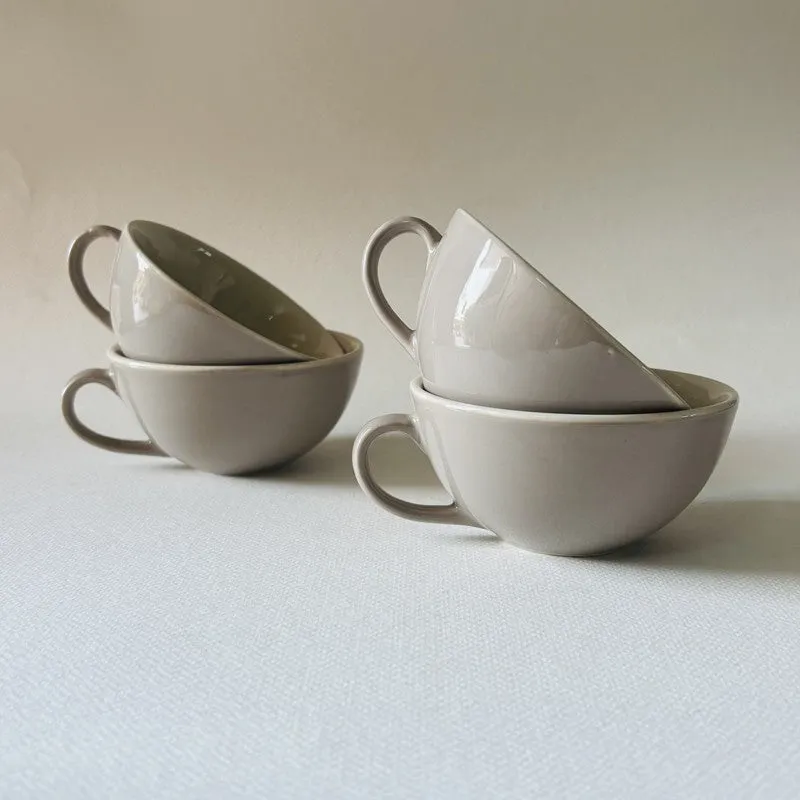 Nova Ceramic Tea Cup (240 mL Each) - Set Of Four media 5