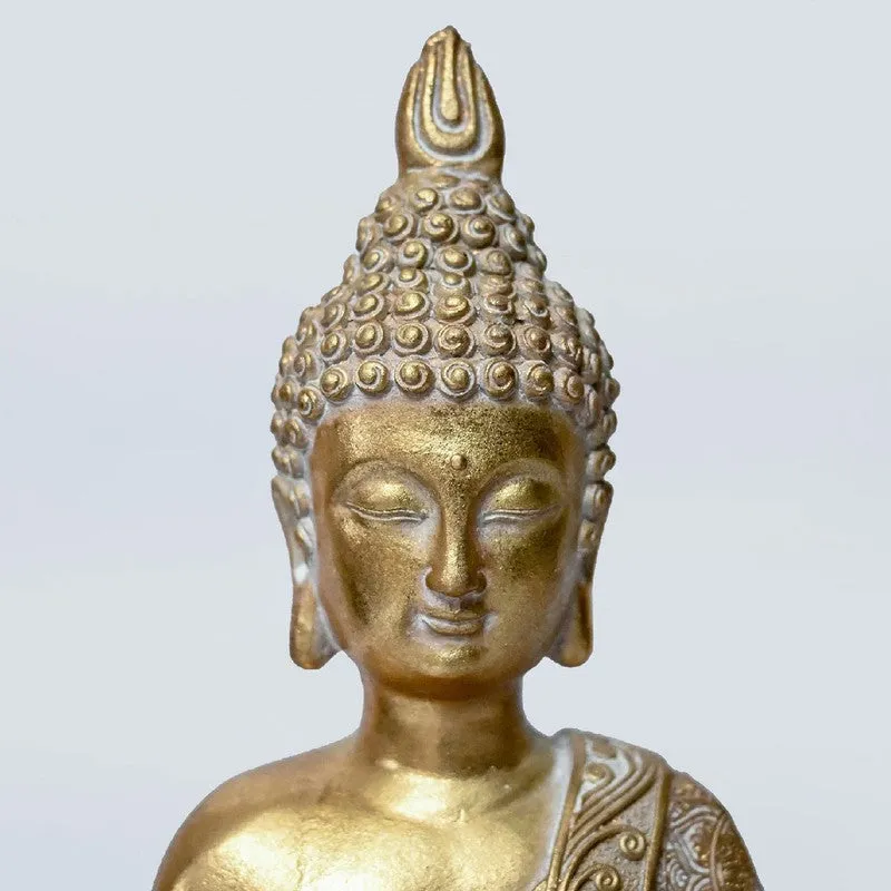 Meditative Golden Buddha Tealight Candle Holder media 3
