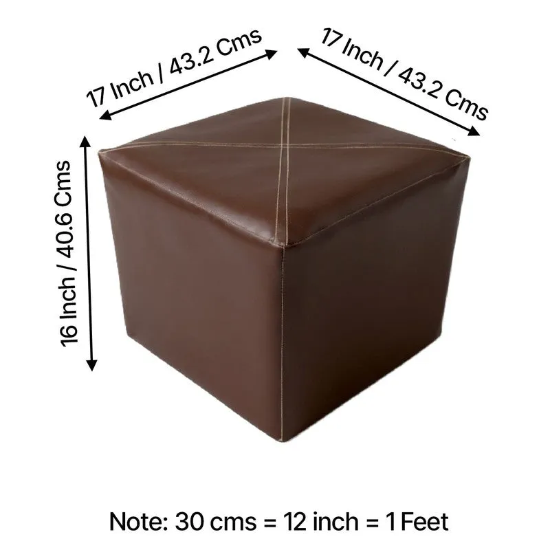 Lrixon Pine Wood Pouffe - Brown media 9