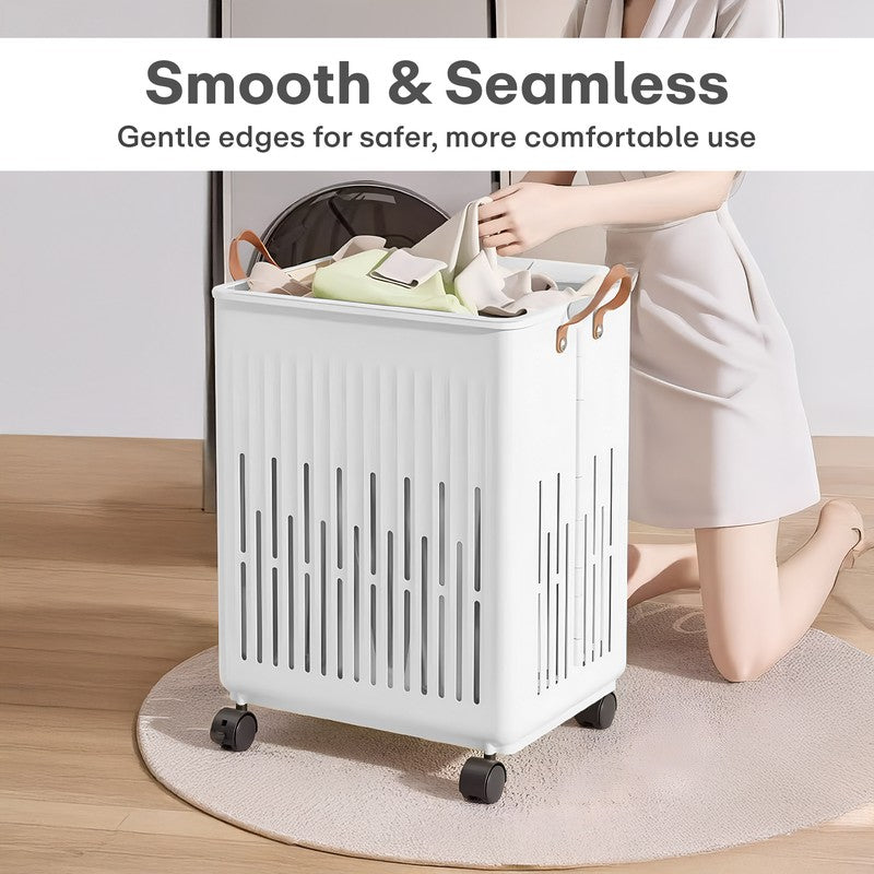 Rioware Roll & Sort Laundry Basket - White media 7