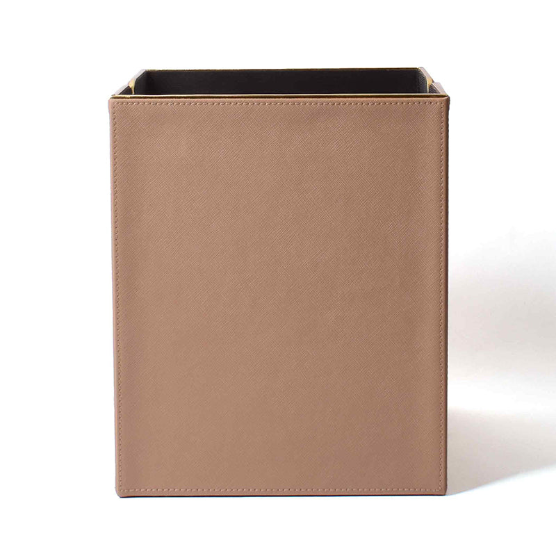 Ceastra Faux Leather Dust Bin - Beige media 6
