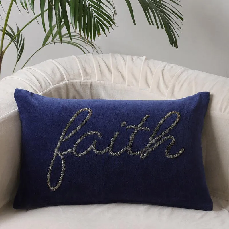 Grainne "Faith" Cotton Cushion Cover media 1