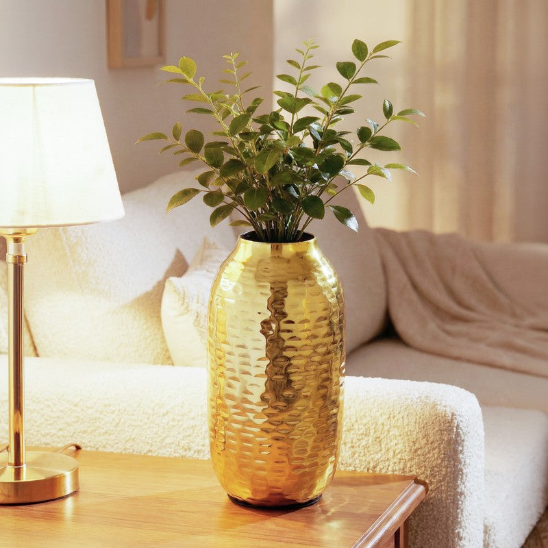 Biblio Bloom Metal Vase -Gold media 5
